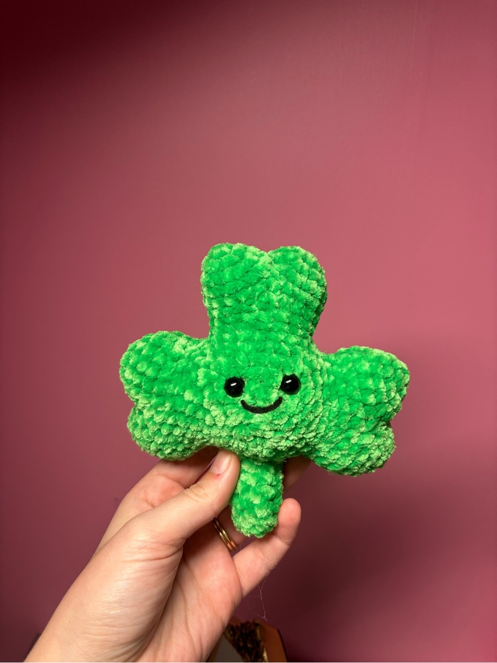 Crochet Jellycat shamrock